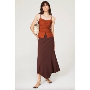 Drae Shirred Backless Camisole Sz M